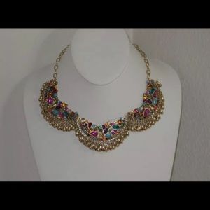 Betsey Johnson Carnival Crystal Segmented Necklace